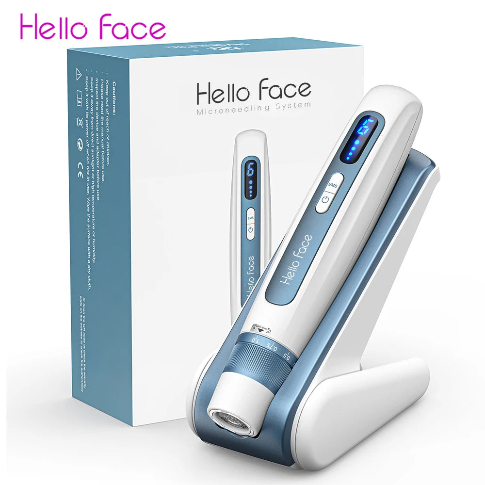 Hello Face H5 Derma pen Original Professional Derma Pen 2 in 1 EMS Automatic Microneedling pen 0.25 mm needle length