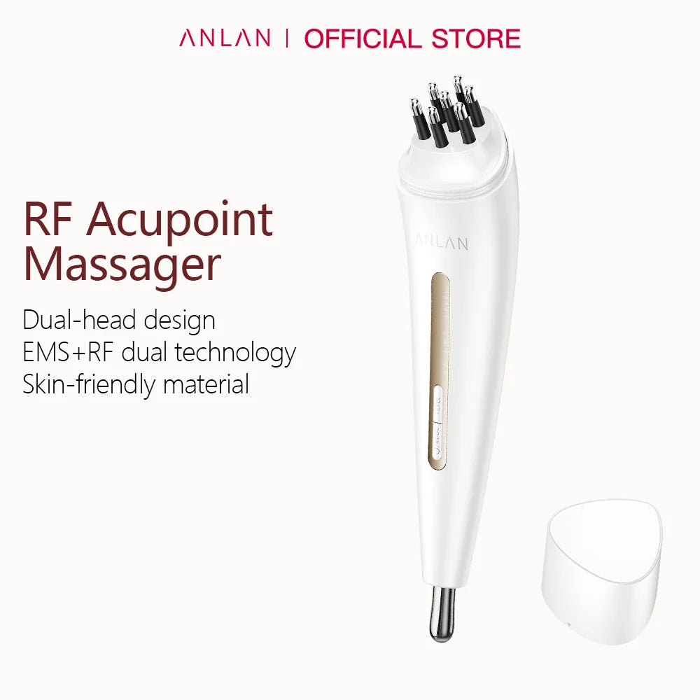 ANLAN RF Acupoint Massager Dual-head Dual-mode Design EMS Relieves Fatigue RF+EMS Skin Firming Face Skincare Beauty Device