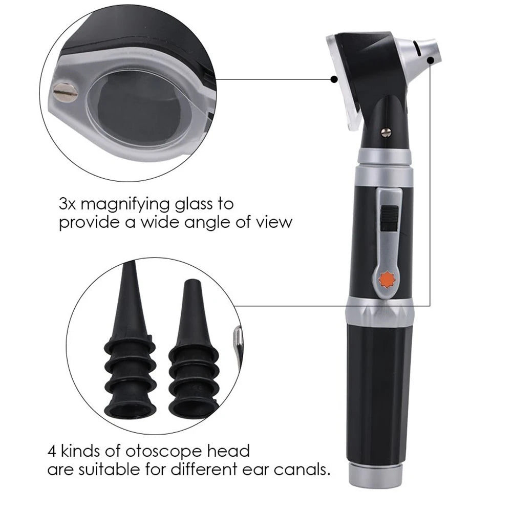 Otoscope - Ear Scope with Light, Ear Infection Detector,Perfect for Nursing & Medical Students for Kids and Adults & Pets