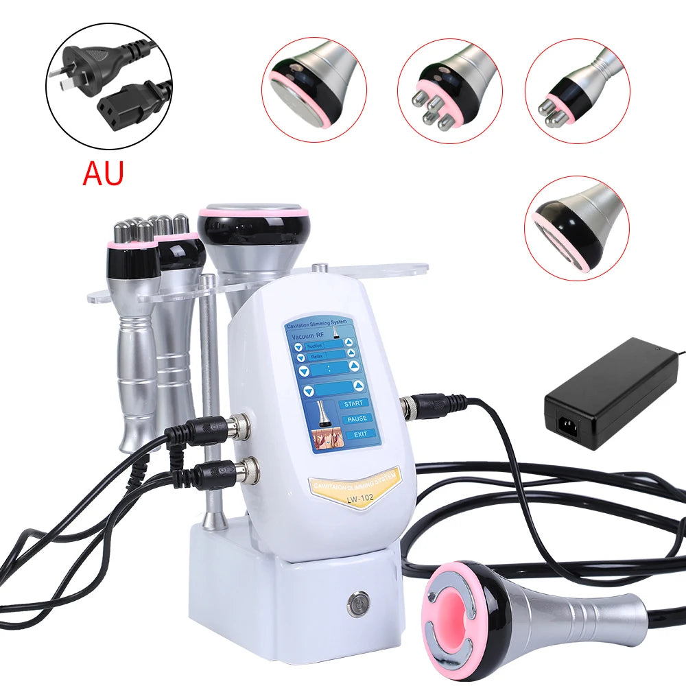 40K Cavitation Machine 4-1 Ultrasonic RF Body Shaping Lose Weight Multipolar Slimming Facial Skin Tightening Lifting Device