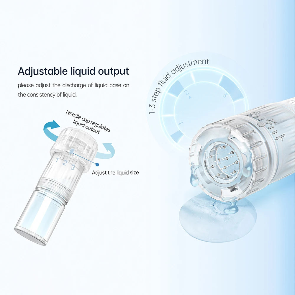 Hello Face H5 Derma pen Original Professional Derma Pen 2 in 1 EMS Automatic Microneedling pen 0.25 mm needle length