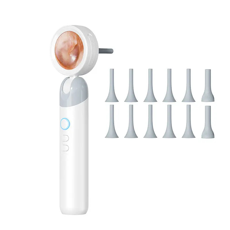 1080P Visual Ear Camera Ear Mouth Check 2M Pixels Camera Ear Wax Cleaner Camera for Ears Nose Skin Support 90° Rotating Heads