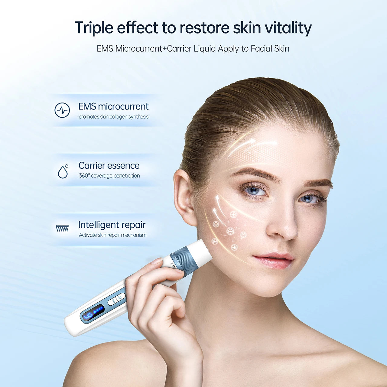 Hello Face H5 Derma pen Original Professional Derma Pen 2 in 1 EMS Automatic Microneedling pen 0.25 mm needle length